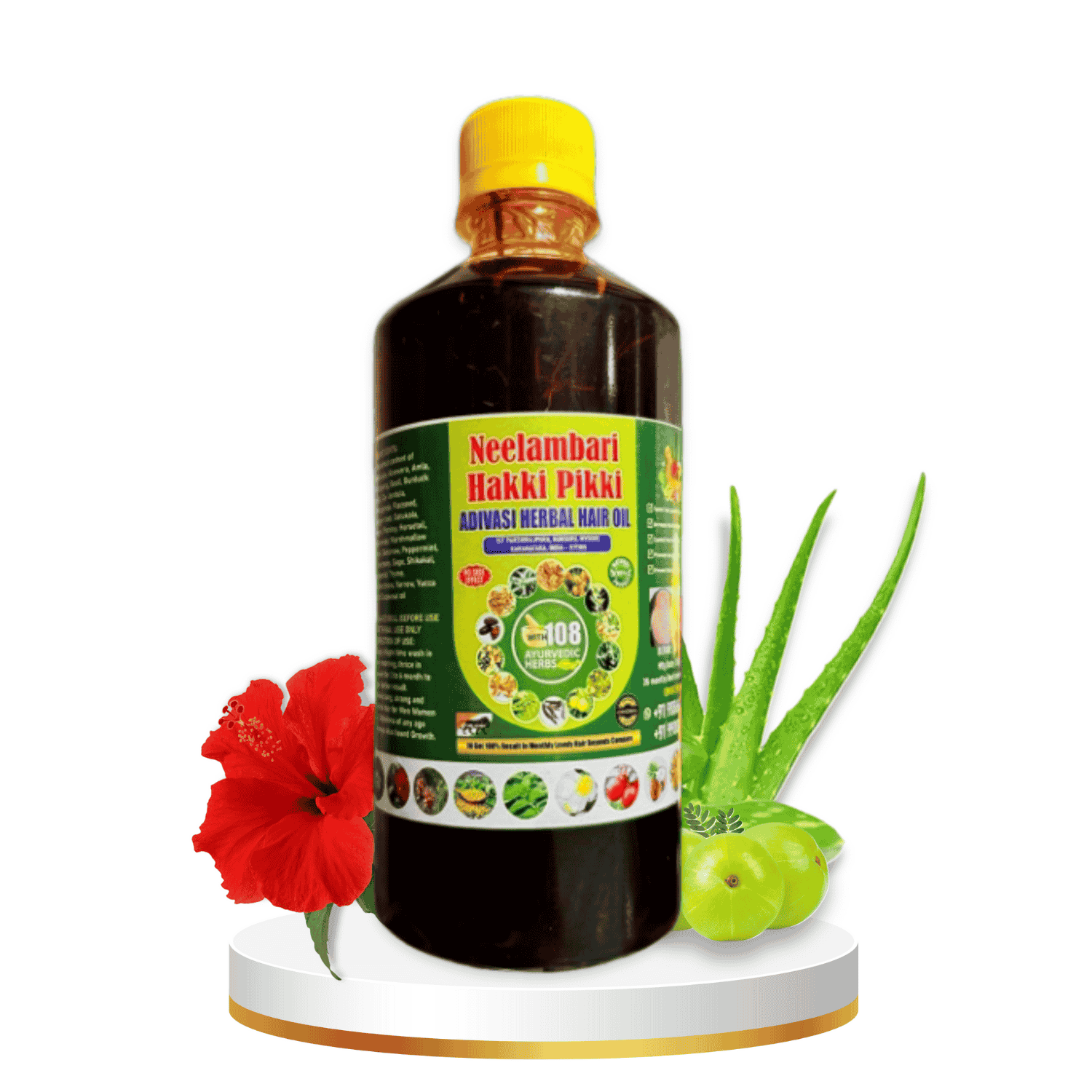 Neelambari Hakki Pikki Adivasi Herbal Hair Oil (500ml)